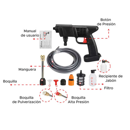 Hidrolavadora Portatil Con 2 baterias