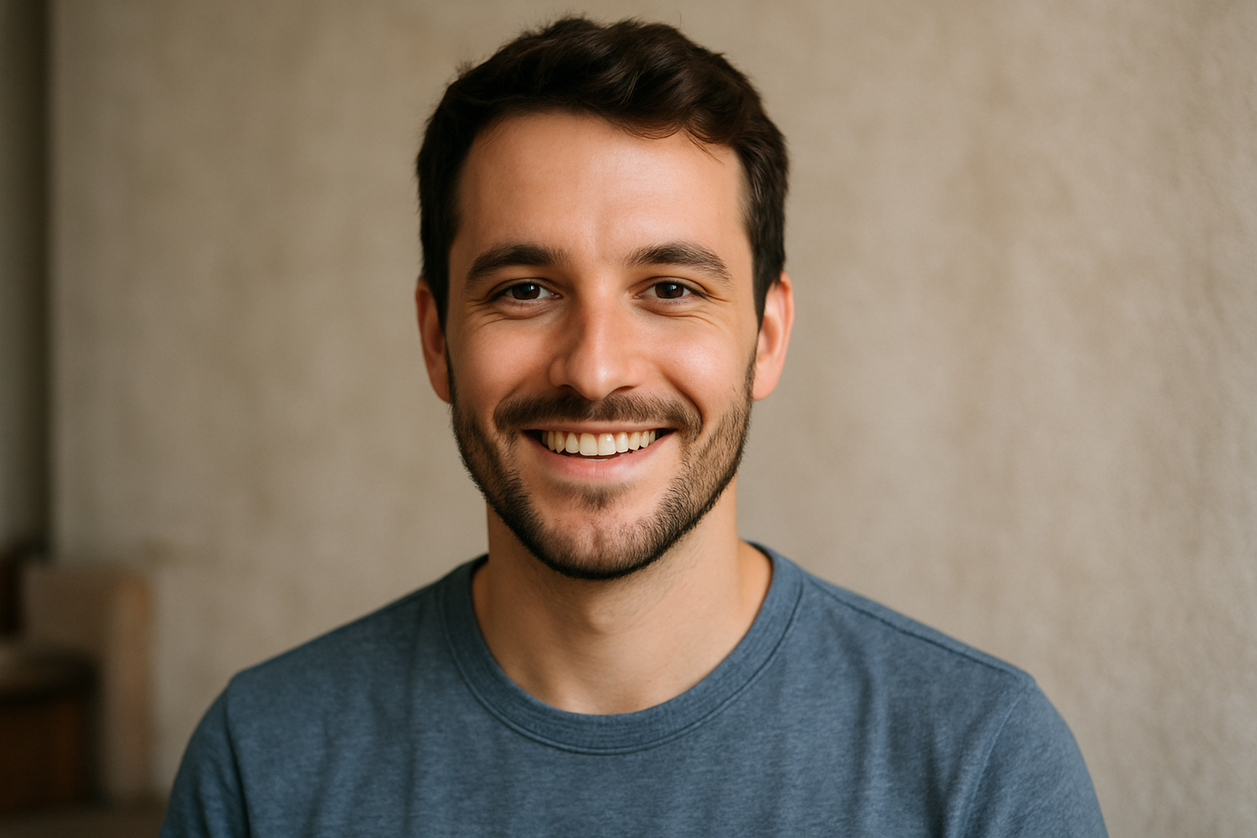 quiero una persona, un hombre, una foto como para un perfil de facebook, que se vea natural